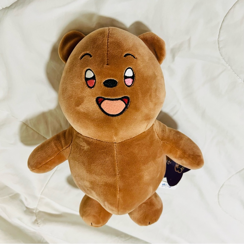 NWT We Baby Bears Bare Plush 10” Brown Chibi Cartoon Network Stuffed Animal Toy